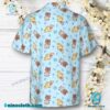 Animal Crossing Tom Nook And Isabelle Hawaiian Shirt c