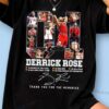 Former MVP Derrick Rose Is Retiring From The Nba After A 16-year Career Thank You For The Memories Signature Shirt
