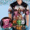 Frankenberry Halloween Food Mascot Themed Hawaiian Shirt