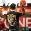 Jayden Daniels Warming Up In Doug Williams Dreamathon T-Shirt a