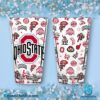 Ohio State Buckeyes Stickers Print Glass Cup