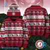 Alabama Crimson Tide Roll Tide Roll Christmas Sweater And Beanie Hat
