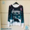 Black Cat In The Snow Cocaine Everywhere Cozy Sweatshirt, Sweater-b 4VfU1GR