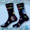 Coldplay Music Pattern Crew Socks q6lgOVN