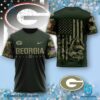 Georgia Bulldogs Dawgs On Top Green Army Themed T-shirt, Hoodie