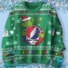 Grateful Dead How The Grinch Stole Your Face Ugly Christmas Sweater xpts7JB