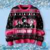 Green Day Band Pink And Black Xmas Holiday Sweater-a 0pZVN35