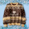 Jelly Roll Somebody Save Me Brown Ugly Christmas Sweater-a PNsQpwD
