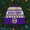 Lsu Tigers Heux Heux Heux Christmas Sweater And Beanie Hat a