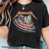 Metallica 1 Night World Tour Christmas Sleigh Holiday T-shirt-b EGZFcp6