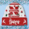 Nebraska Huskers Have A Red Christmas Beanie Hat JRDpWx2