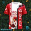 Peter Rose Charlie Hustle The Hit King Cincinnati Reds Shirt a