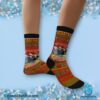 Phish Band Christmas Merry Phishmas Crew Socks a