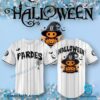 San Diego Padres Black Thin Stripes Halloween 2024 Baseball Jersey