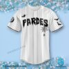 San Diego Padres Black Thin Stripes Halloween 2024 Baseball Jersey a