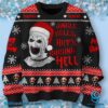 Terrifier Jingle Bells Art's Raising Hell Ugly Christmas Sweater-c tFQZ0ID
