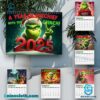 A Year Of Mischief With The Grinch 2025 Wall Hanging Calendar gk4X3du