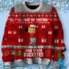 Chill Guy All I Want For Christmas Is Chilling With Ohio State Buckeyes Sweater-a rDXfUwz