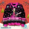 Elvis Presley Merry Elvismas Black And Pink Ugly Christmas Sweater-a pRE9s1u