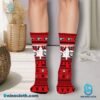 Georgia Bulldogs Ugly Christmas Crew Socks-a t61iDbl