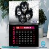 Kiss Rock Band 2025 Wall Hanging Calendar-x duvrNO1