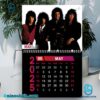 Kiss Rock Band 2025 Wall Hanging Calendar-z rqzcodA