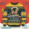 Mickey And Minnie Mouse Green Bay Packers Ugly Christmas Sweater-b JpVBYHd