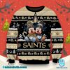 Mickey And Minnie Mouse New Orleans Saints Ugly Christmas Sweater-b IJTY1zA