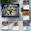 Notre Dame Fighting Irish Football 2025 Wall Hanging Calendar VBofOs8
