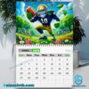 Notre Dame Fighting Irish Football 2025 Wall Hanging Calendar-y NM7wzov