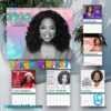 Oprah Winfrey 2025 Wall Hanging Calendar mPbhZwL