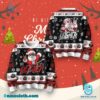 Slayer Santa Sleigher Ugly Christmas Sweater bBGMg19