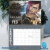 Arcane League Of Legends 2025 Wall Hanging Calendar-a ku6rPZI