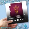 Arizona State Sun Devils Maroon & Gold Music Fridge Magnet XHM09qC