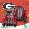 Georgia Bulldogs Mustard Ugly Christmas Sweater ub970XD