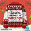 Marilyn Manson All I Want For Christmas Is The Beautiful People Sweater-b 3gj0Of4