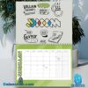 Mf Doom Rapper 2025 Wall Hanging Calendar-a 6MEomdj