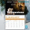 Yellowstone 2025 Wall Hanging Calendar-b KfN0QL1