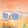 Karol G Pink White Checkerboard Unisex Sunglasses 8LzJuOE
