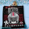 Ohio State Buckeyes 9x National Champions Blanket C3TARyN