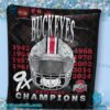 Ohio State Buckeyes 9x National Champions Blanket-a KGfzvlB
