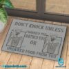 Don't Knock Unless I Married You Birthed You Or Ordered Food From You Skull Doormat-b KY8NJpf