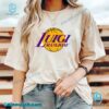 Luigi Mangione Cosplay Logo LA Lakers Unisex T-shirt-b wQ9qLuY