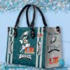 Philadelphia Eagles Mickey Super Bowl Lix Champions Personalized Leather Handbag BQ1HJtV