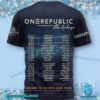 Onerepublic Escape To Europe 2025 Tour With Ella Henderson Shirt LeuZIDy