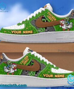 A Minecraft Movie Chicken Jockey Air Force Shoes Blf5UQh