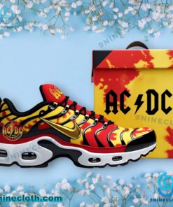 ACDC High Voltage Rock And Roll Tie Dye Air Max Plus Shoes 0mVdT17