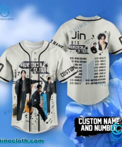 BTS Jin Runseokjin Ep.tour 2025 Personalized Baseball Jersey BxVKFYf