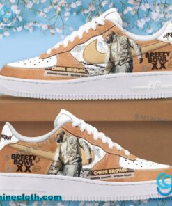 Chris Brown Breezy Bowl XX World Tour 2025 Air Force Shoes QyWaupG