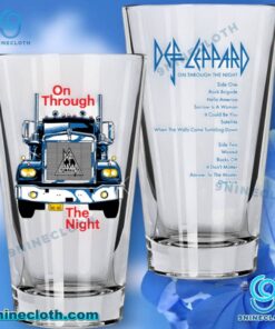 Def Leppard On Through The Night 2025 Glass Cup vjWnkAs